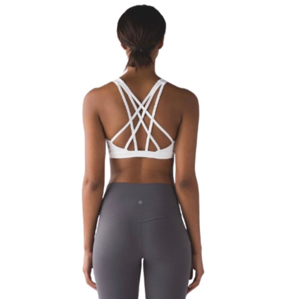 Women's 12 Lululemon Free to Be Serene Bra *Light Support, C/D Cup White